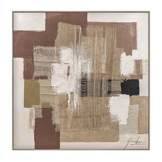 Hand paint & Γάζα 120x120cm