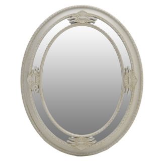 PL WALL MIRROR IN CREME/GOLDEN COLOR 65X6X80 (2H) INART 3-95-925-0004