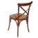 WOODEN BISTROT CHAIR WITH RATTAN SEAT IN BROWN COLOR 45X50X88/47 INART 3-50-597-0013