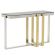 METAL/GLASS CONSOLE TABLE GOLD/BLACK 125Χ45Χ78 INART 3-50-529-0015