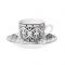 Set of 6 pcs cup / saucer Nostro coffee