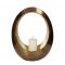 Κηροπήγιο "Egg" από αλουμίνιο χάλκινο/χρυσό, 34x45cm