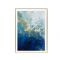 Μοντέρνος πίνακας "Ακτή" με χρυσή κορνίζα & τζάμι,60x80cm