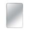 Aluminium frame mirror rounded corners,silver 61x91,5
