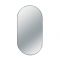 Aluminium frame mirror capsule shape,silver 50x100cm