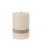 Pillar candle rustic,7x10cm, off white