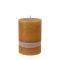 Pillar candle rustic 7x10cm, ochre