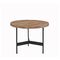 Στρογγυλό side table, μασίφ καπάκι μεταλ.βάση δ.50x39cm