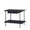 Side table-Night stand iron+oak veneer 59x42x50cm