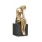 RESIN FIGURE GOLDEN/BLACK 16X12X31 INART 3-70-211-0231