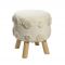 UPHOLSTERED WOODEN STOOL 35X35X40ΕΚ