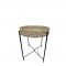 PAPER ROPE/METAL SIDE TABLE D61/50 H69/59,5CM