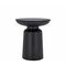 Side table/Σκαμπώ από ρητίνη σε μαύρο χρ.,43cm