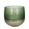 Candle Holder Glass Green 29.5x29.5x26cm